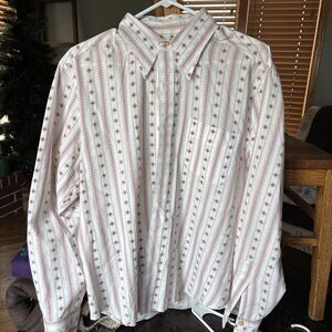 VIntage 90s Fink Classics Mens Shirt Plaid Red Flannel Button Up Medium USA